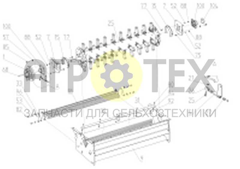 Блок измельчителя (142.14.48.000) (№15 на схеме)